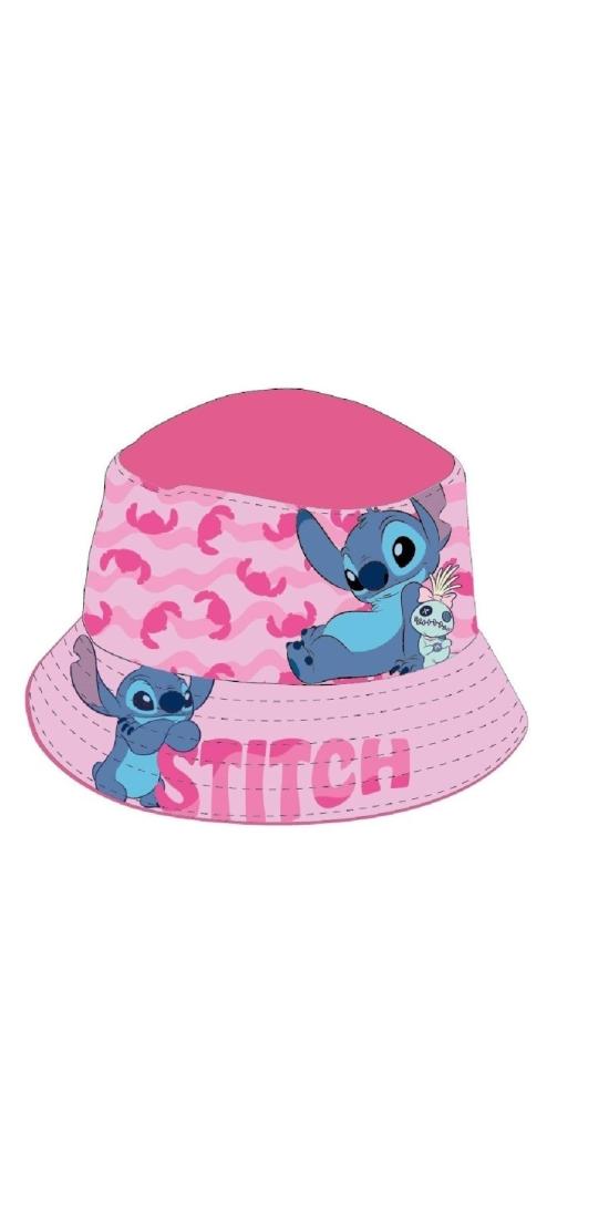 Καπέλο bucket κορίτσι "Stitch with doll" ροζ