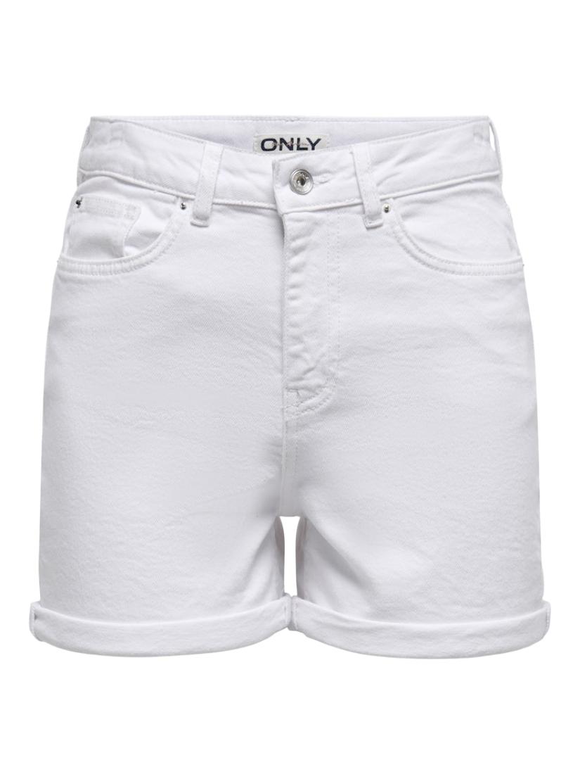 Σορτς τζιν γυναικείο "White denim" λευκό