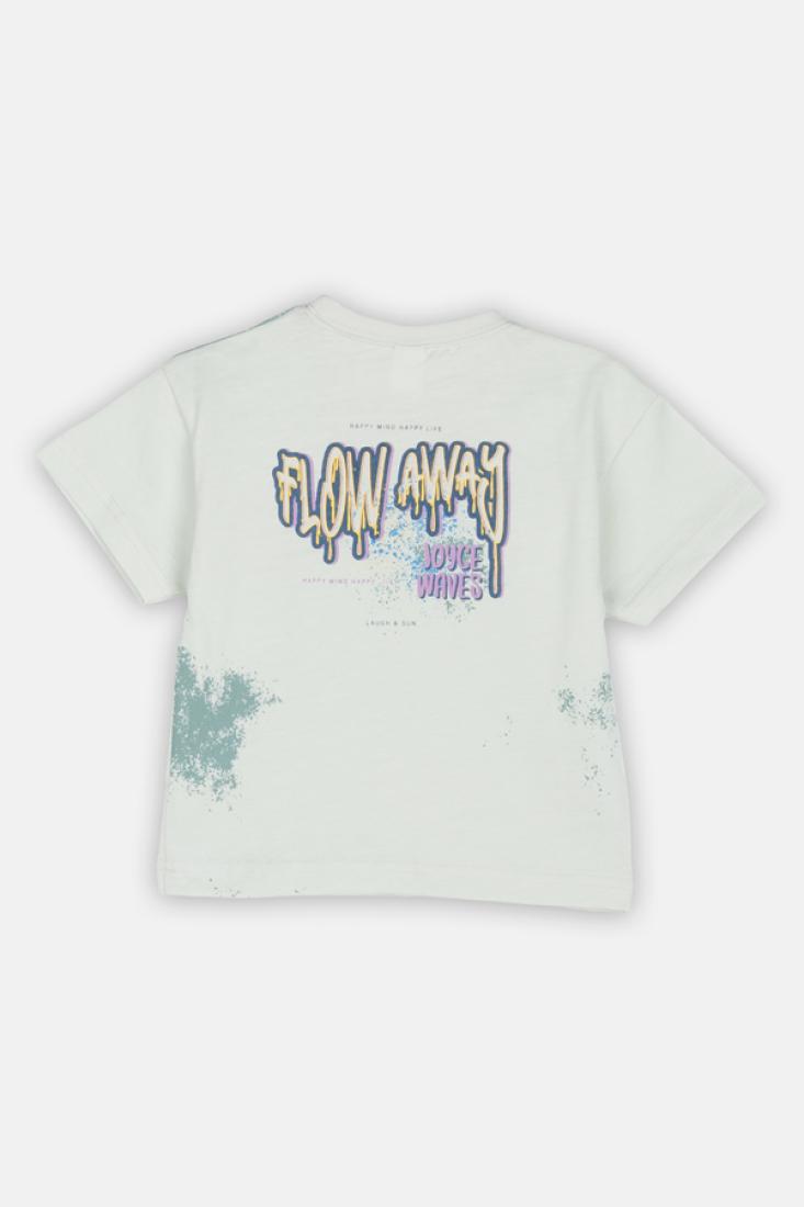 Σετ βερμούδα αγόρι "Flow Away" μέντα