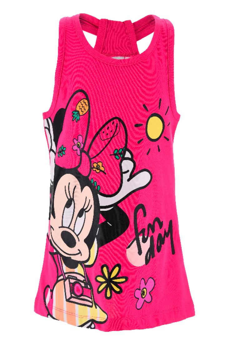 Φόρεμα μακό κορίτσι "Minnie Mouse Fun Day" φούξια