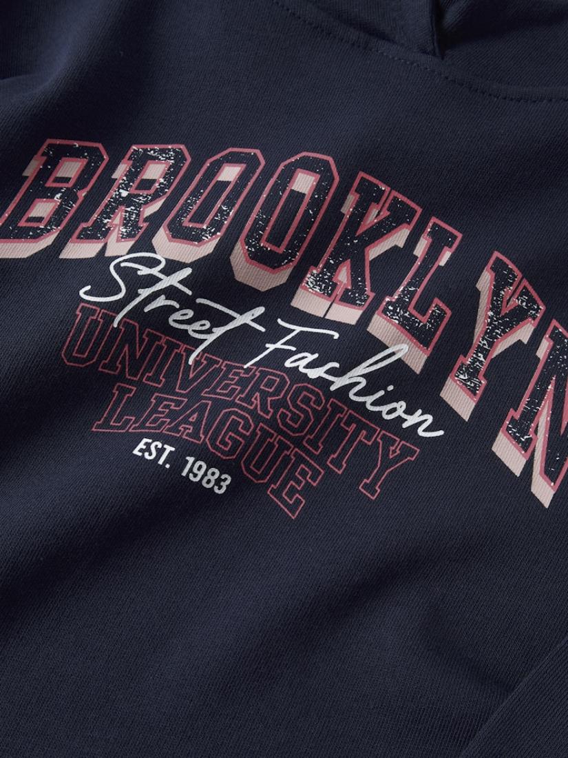  Μακρυμάνικη μπλούζα κορίτσι "Brooklyn" μπλε