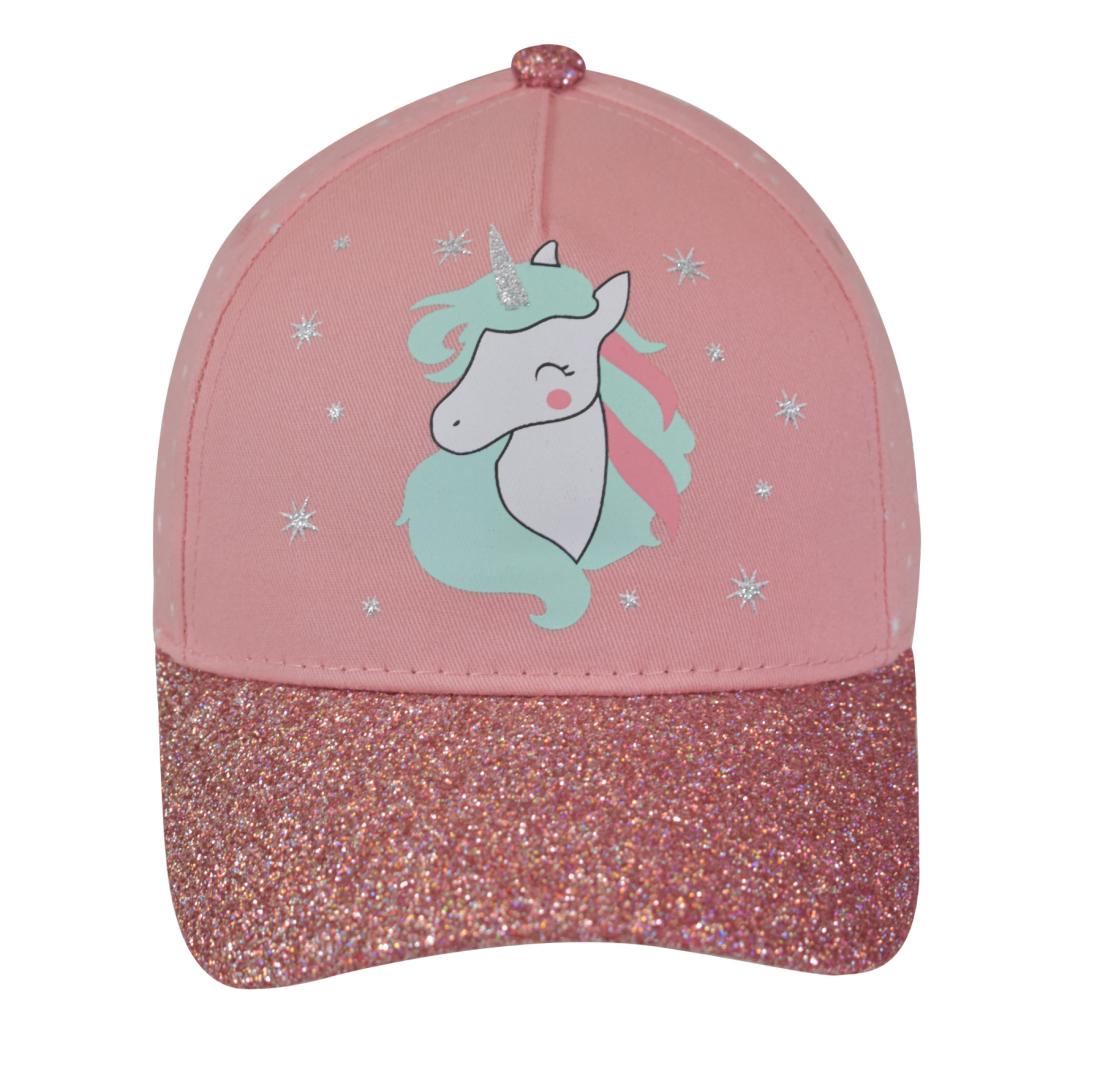 Καπέλο jockey κορίτσι "Shiny unicorn" ροζ