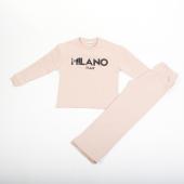 Σετ παντελόνα κορίτσι "Milano" μπεζ