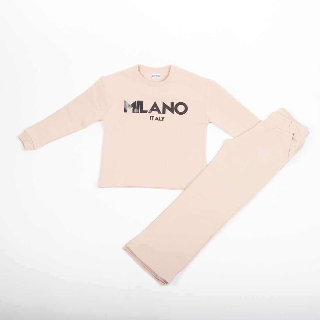 Σετ παντελόνα κορίτσι "Milano" μπεζ