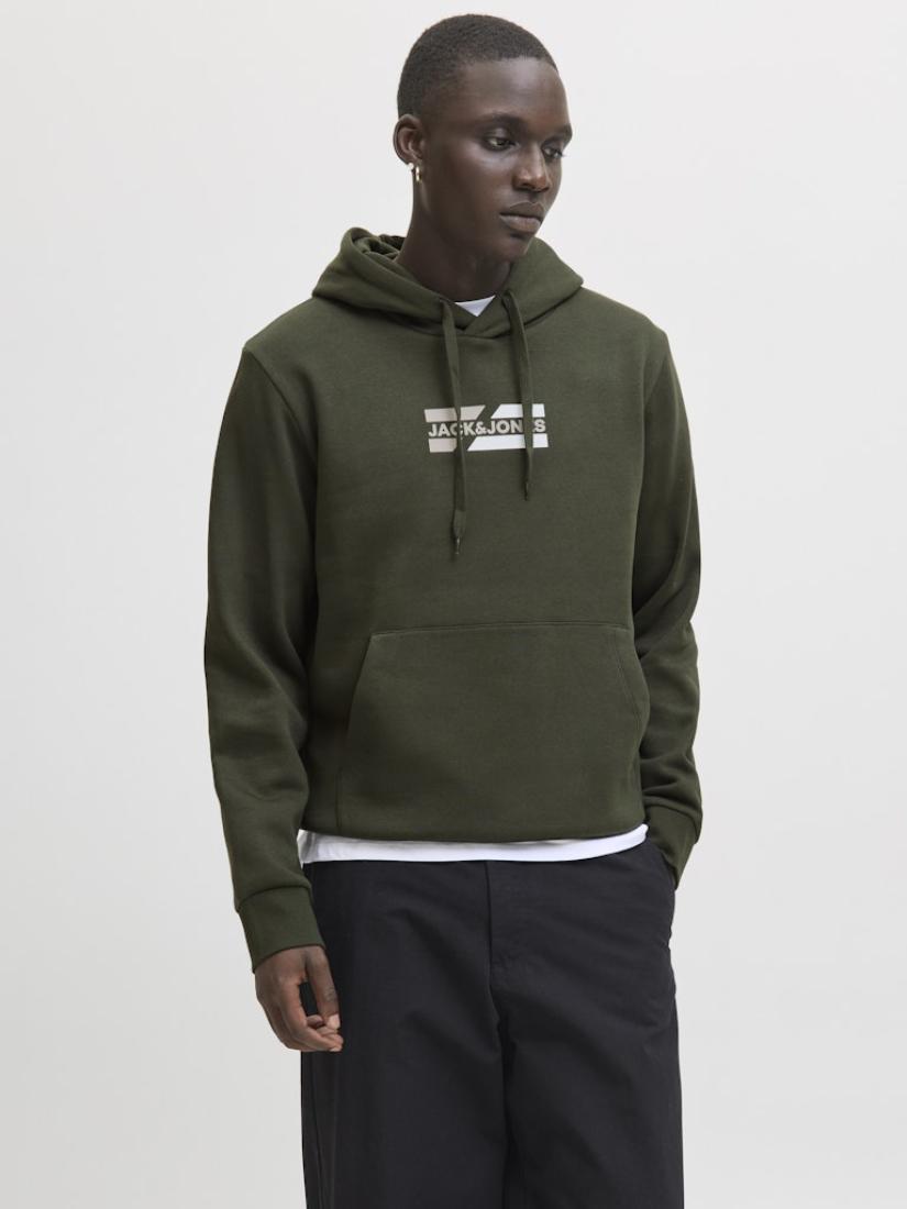 Μπλούζα φούτερ ανδρική "Graphic sweat" Χακί (Duffel bag)
