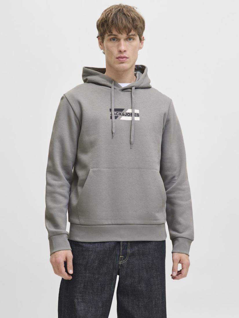 Μπλούζα φούτερ ανδρική "Graphic sweat" γκρι