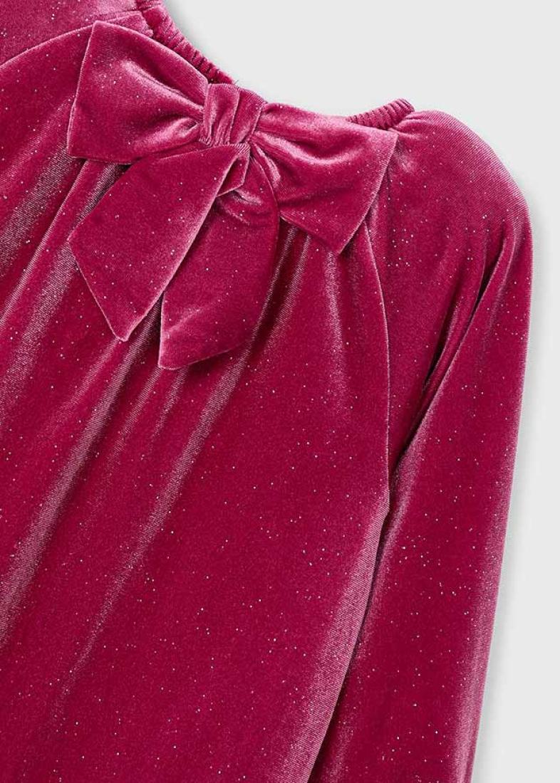 Φόρεμα Βελούδινο κορίτσι "Sparkles" φούξια