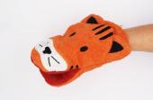 Bath sponge, glove doll Tiger (13x17cm-small) Fürnis