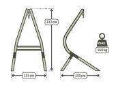 Calma Nature FSC™ certified Larch Stand for Comfort or Kingsize Hammock Chairs