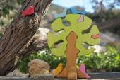 Wooden puzzle "Tree with birds" (9 pcs) Glückskäfer®