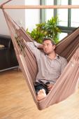 LA SIESTA® Habana Chocolate - Organic Cotton Kingsize Hammock Chair