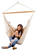 LA SIESTA® Habana Latte - Organic Cotton Kingsize Hammock Chair