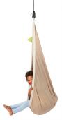 LA SIESTA® Joki Teddy - Organic Cotton Kids Hanging Nest with Suspension