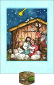 Living Card Nativity / Manger Barenpresse