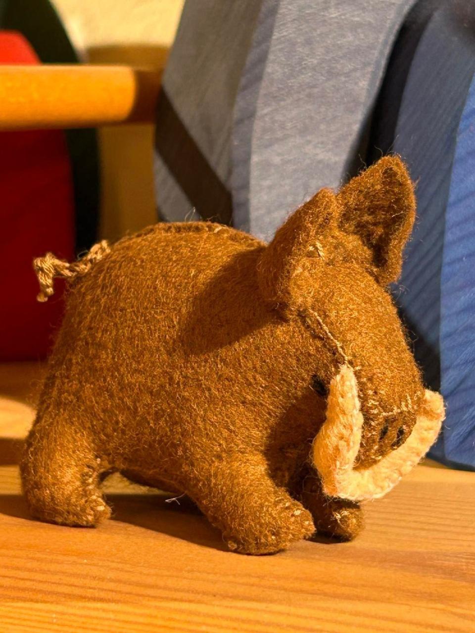 "Wild boar" 7.5cm - 100% wool (felt), Glückskäfer®