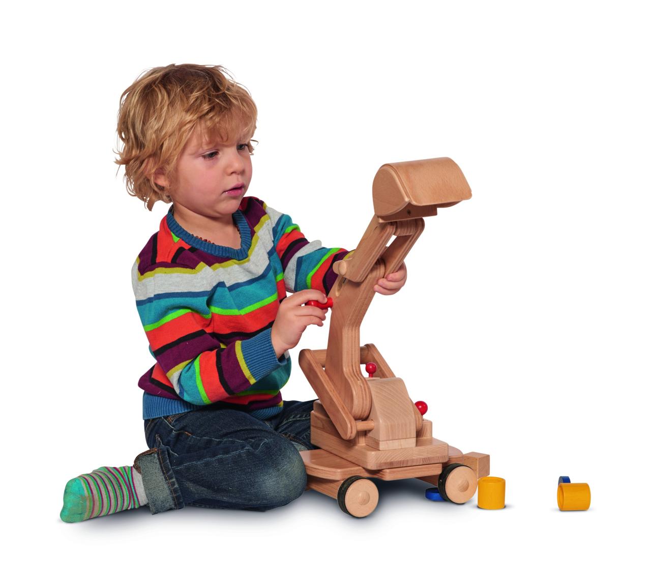 Wooden "Excavator" with shovel, nic®