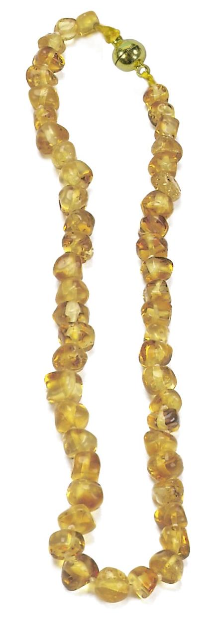 Amber necklace 36-38 cm in honey color, Glückskäfer®