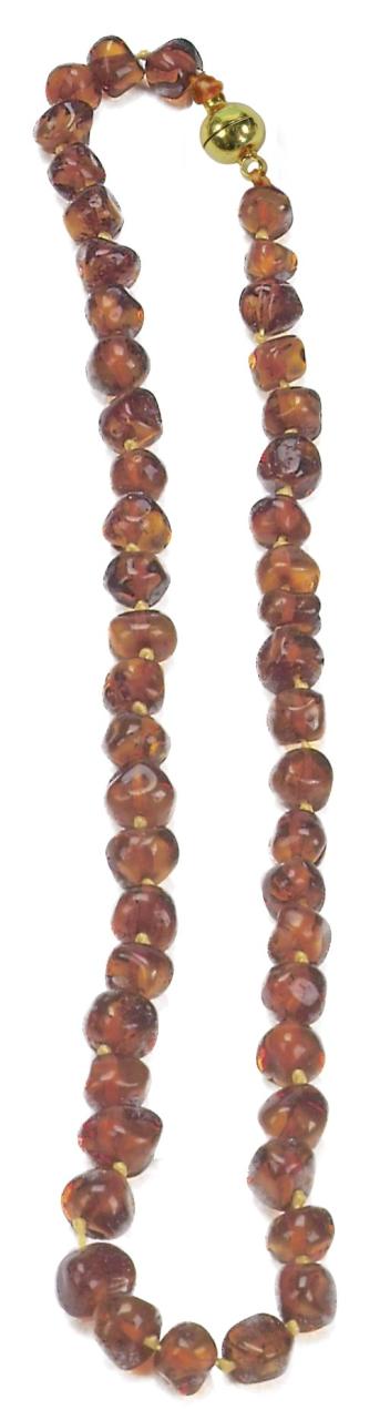 Amber necklace (31-33cm) brown, Glückskäfer®