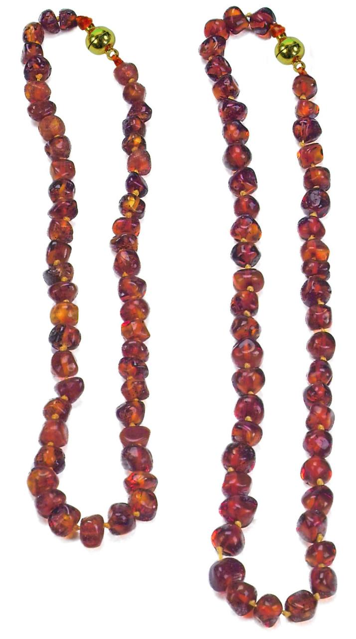 Amber necklace (31-33cm) brown, Glückskäfer®