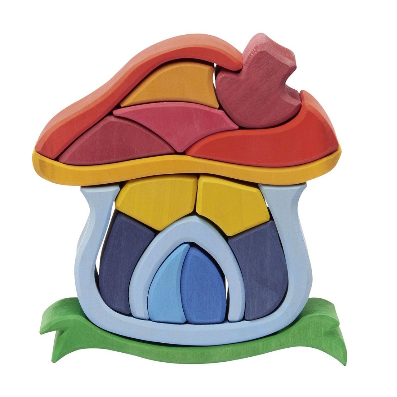 Puzzle "Mushroom House" (16 pcs) Glückskäfer ®