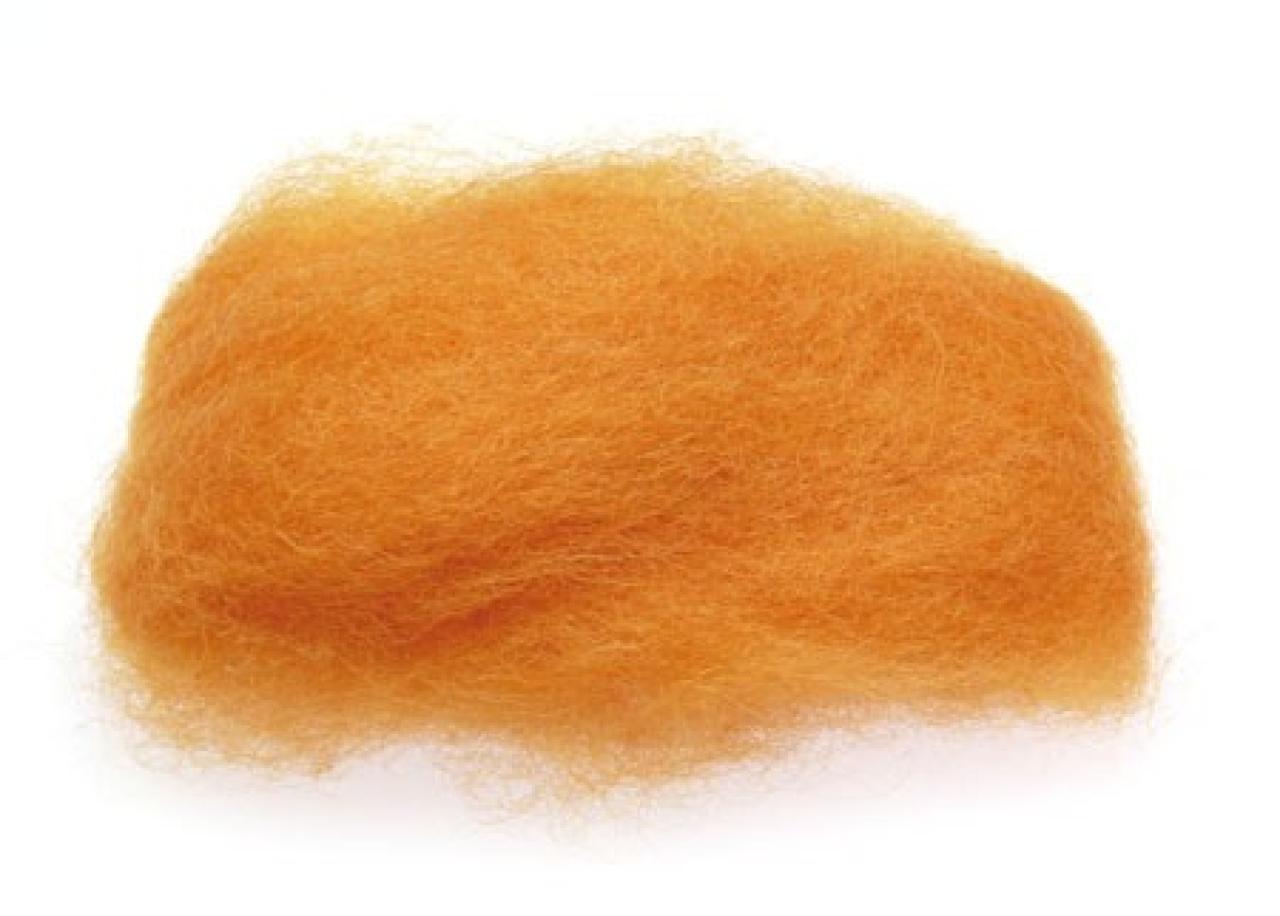 Wool-Felt (bright orange) vegetable dyed 25g Glückskäfer®