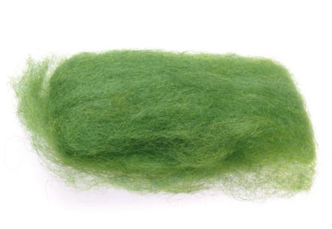 Wool-Felt (bright green) vegetable dyed 25g Glückskäfer®