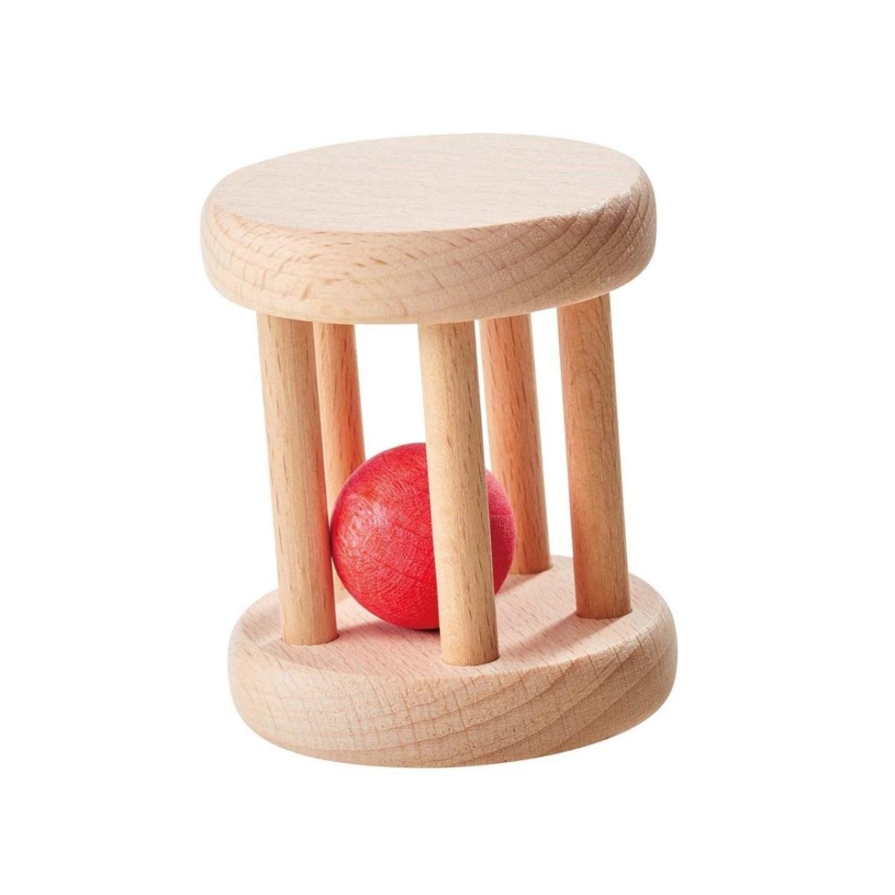 Rattle "Cylinder with red ball" (Ø 5cm) bio Walter®