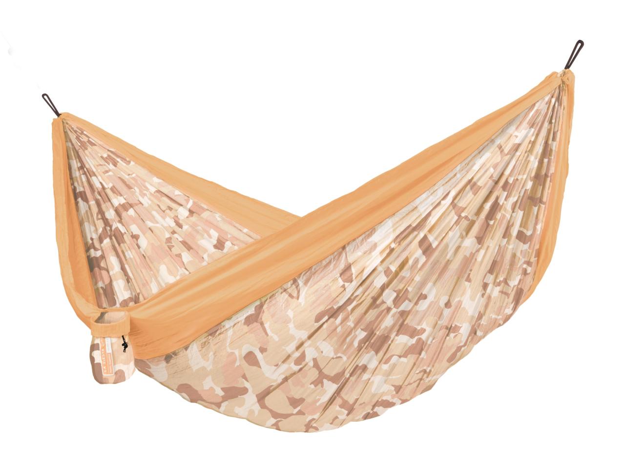LA SIESTA® Colibri 3.0 Camo Sahara - Double Travel Hammock with Suspension