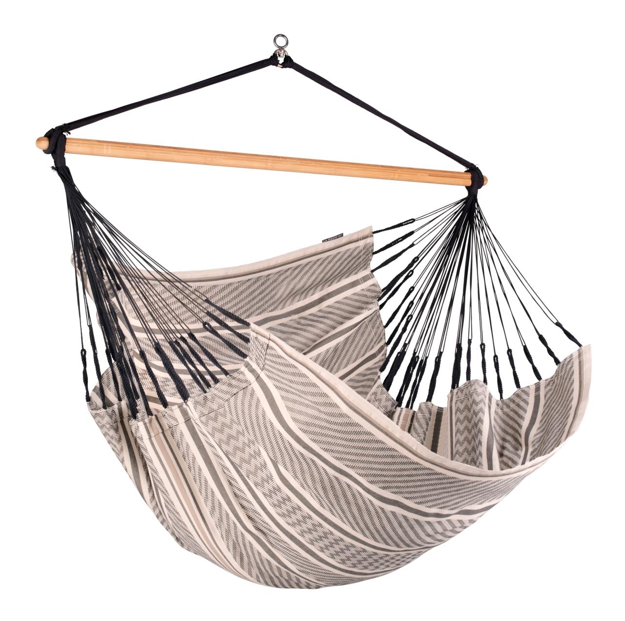 LA SIESTA® Habana Zebra - Organic Cotton Kingsize Hammock Chair