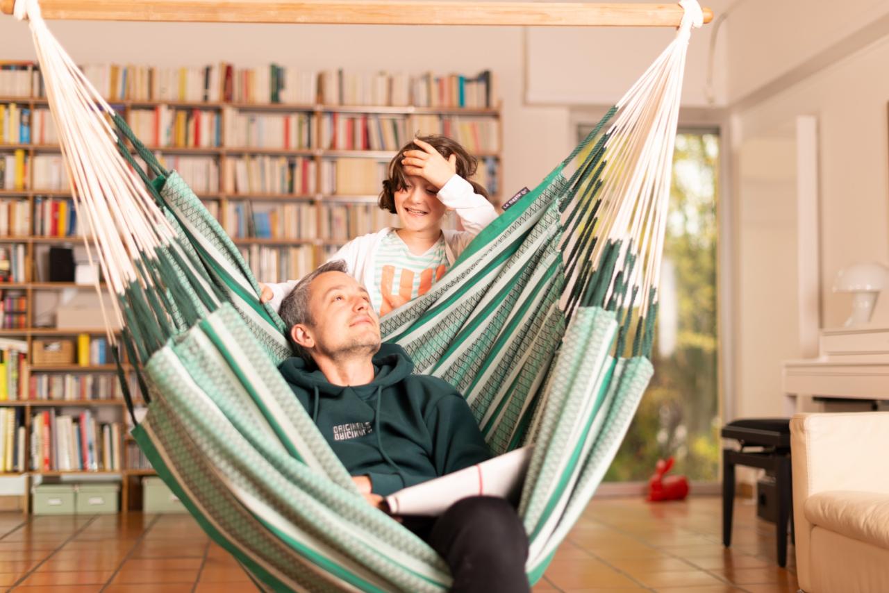 Αιώρα Καρέκλα Habana Agave - Organic Cotton Kingsize Hammock Chair LA SIESTA®