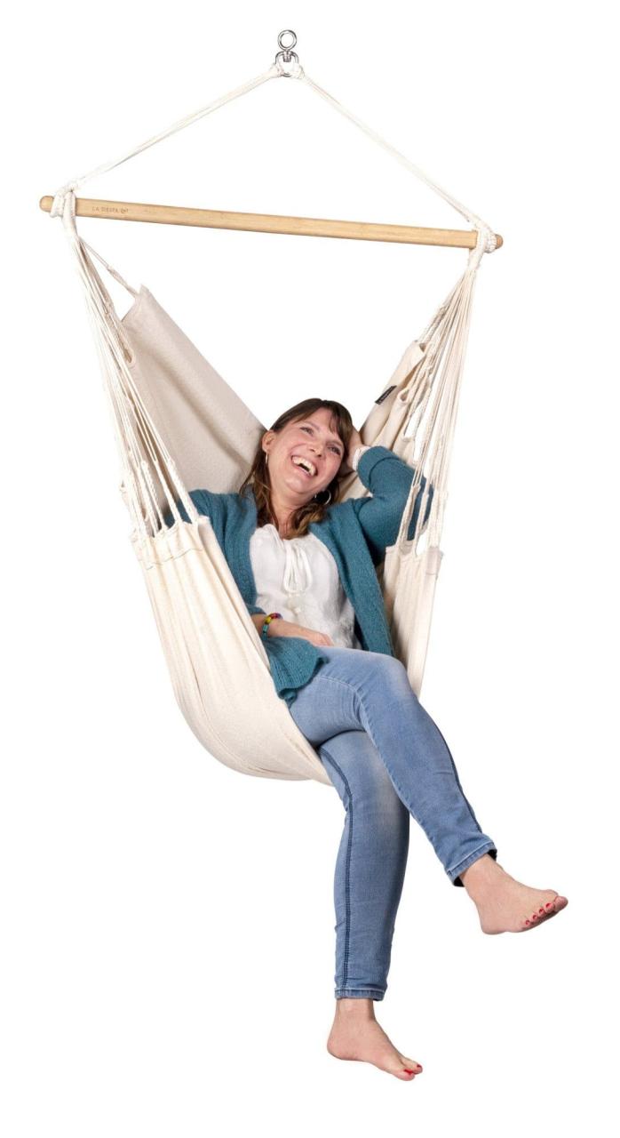 Αιώρα Καρέκλα Habana Latte basic- Organic Cotton Basic Hammock Chair LA SIESTA®