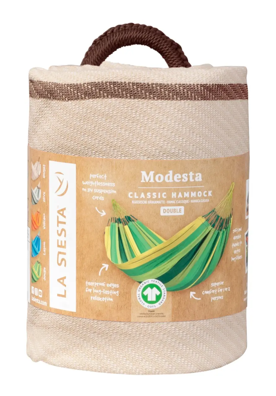 Modesta Nougat-Organic Cotton-Double Classic Hammock LA SIESTA®