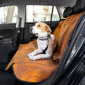 Dog Car Cover - Denim Fabric - Orange
