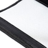 Seat Belt Cushions - Black Towel - Variable Color Lining