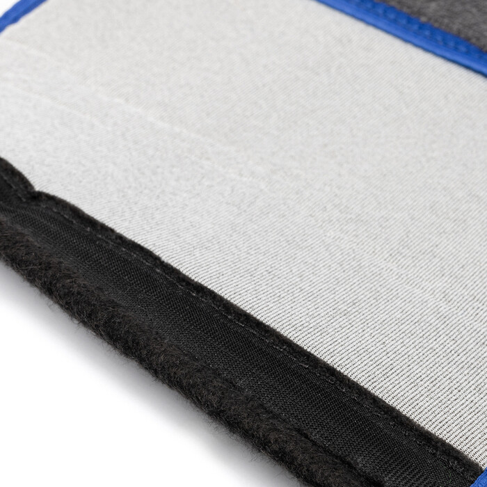 Seat Belt Cushions - Gray Towel - Variable Color Lining