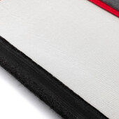 Seat Belt Cushions - Gray Towel - Variable Color Lining