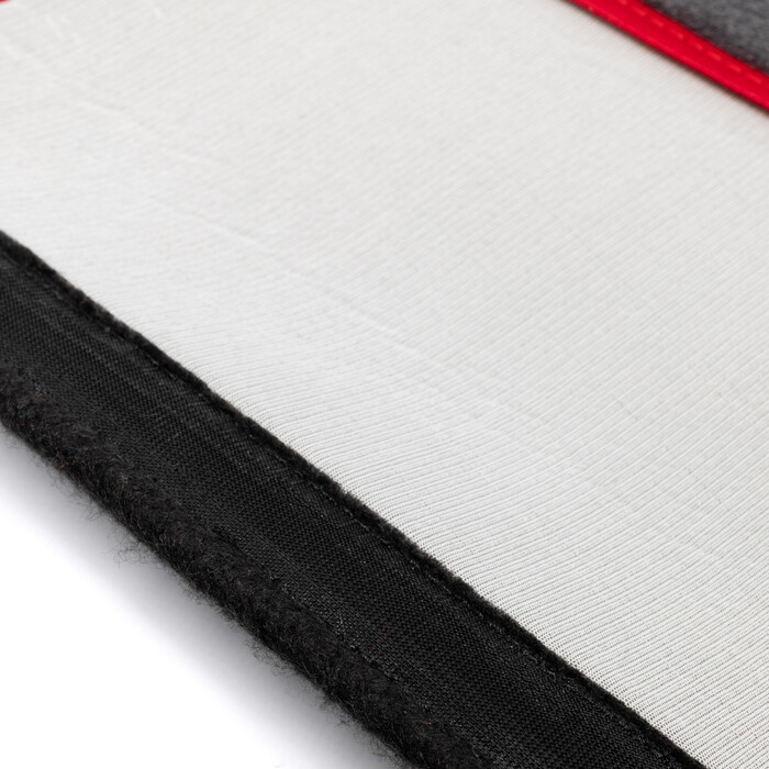 Seat Belt Cushions - Gray Towel - Variable Color Lining