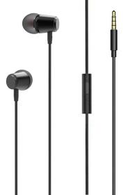 LDNIO earphones με μικρόφωνο HP03, 3.5mm σύνδεση, Φ10mm, 1.2m, μαύρα