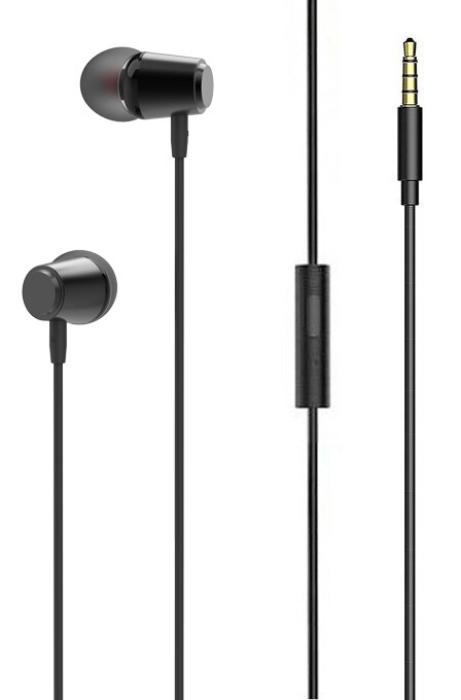 LDNIO earphones με μικρόφωνο HP03, 3.5mm σύνδεση, Φ10mm, 1.2m, μαύρα LDNIO earphones με μικρόφωνο HP03, 3.5mm σύνδεση, Φ10mm, 1.2m, μαύρα