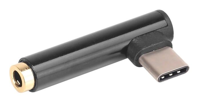 POWERTECH αντάπτορας USB-C σε 3.5mm θηλυκό CAB-UC028, μαύρος