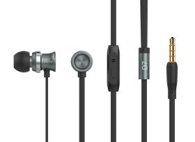 CELEBRAT earphones με μικρόφωνο D7, 3.5mm σύνδεση, Φ10mm, 1.2m, μαύρα