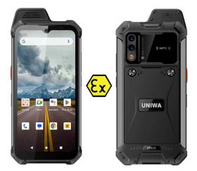 UNIWA smartphone W999, 6.3", 8/128GB , ηχείο 2W, Atex Zone 2, IP68, μαύρο