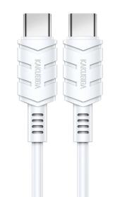 KAKUSIGA καλώδιο USB-C σε USB-C KSC-710, 60W, 480Mbps, 1.2m, λευκό
