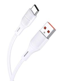 KAKUSIGA καλώδιο USB-C σε USB KSC-953, σιλικόνης, 15W, 480Mbps, 1m, λευκό