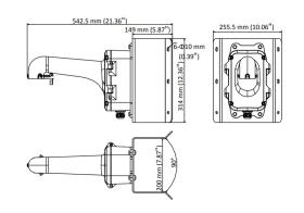 HIKVISION HIWATCH βάση κάμερας DS-1604ZJ-BOX-CORNER, μεταλλική, λευκή