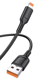 KAKUSIGA καλώδιο Lightning σε USB KSC-805, 12W, 480Mbps, 1m, μαύρο