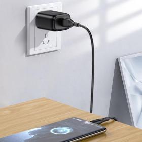 KAKUSIGA καλώδιο USB-C σε USB KSC-953, σιλικόνης, 15W, 480Mbps, 1m, μαύρο