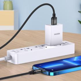 KAKUSIGA καλώδιο Lightning σε USB KSC-970, 15W, 480Mbps, 1m, μαύρο