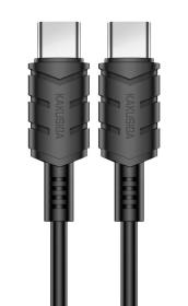 KAKUSIGA καλώδιο USB-C σε USB-C KSC-710, 60W, 480Mbps, 1.2m, μαύρο