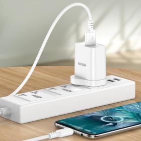 KAKUSIGA καλώδιο micro USB σε USB KSC-982, 15W, 480Mbps, 1m, λευκό